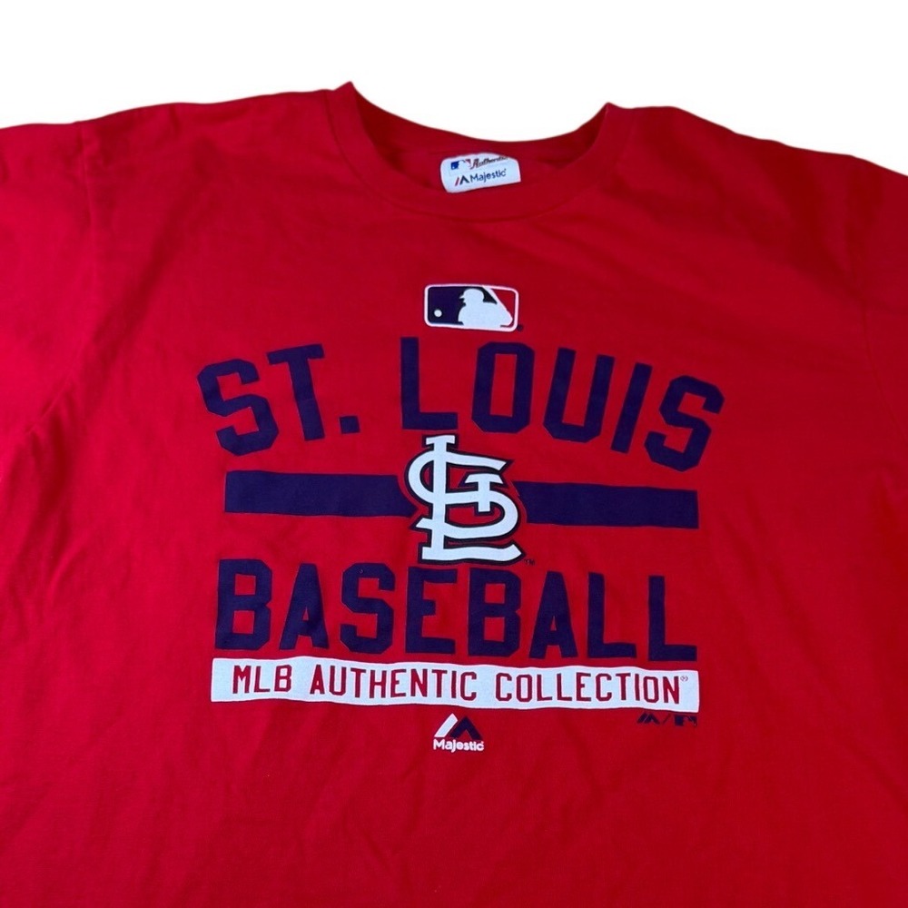 Majestic St. Louis Cardinals MLB Authentic Collection Graphic T-Shirt Mens L J8